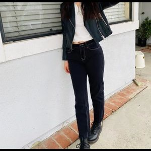 pacsun black mom jeans